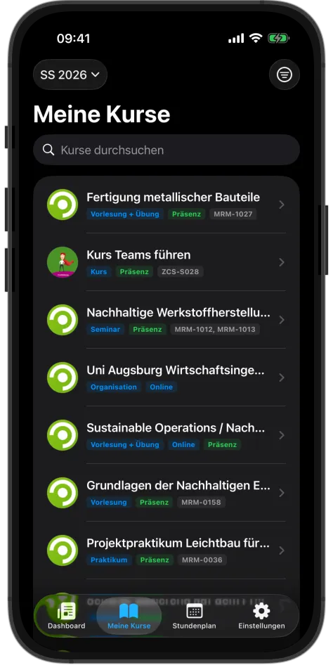 Kursübersicht